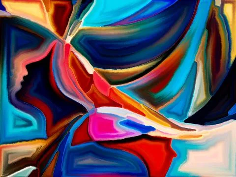 Paradigm of Sacred Hues Stock Illustration