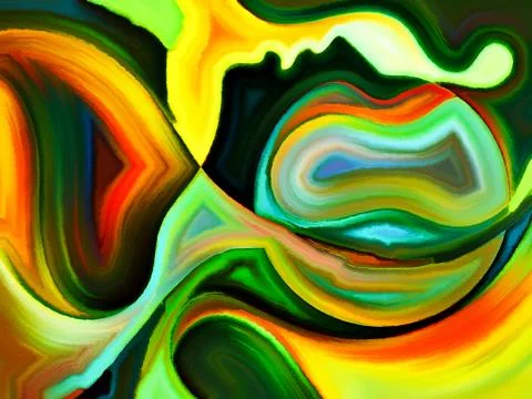 Paradigm of Sacred Hues Stock Illustration