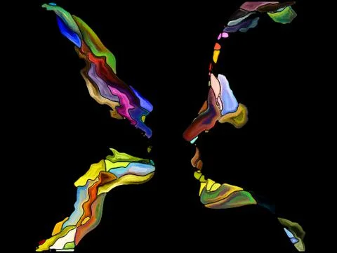 Paradigm of Self Fragmentation Stock Illustration