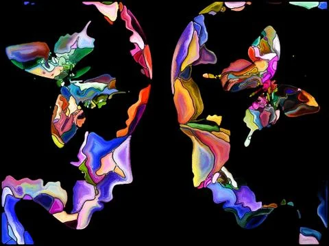 Paradigm of Self Fragmentation Stock Illustration