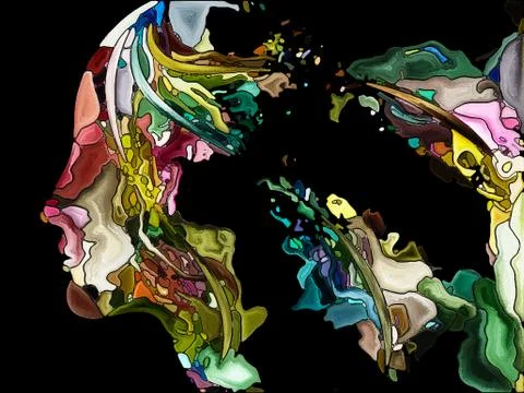 Paradigm of Self Fragmentation Illustrazione stock