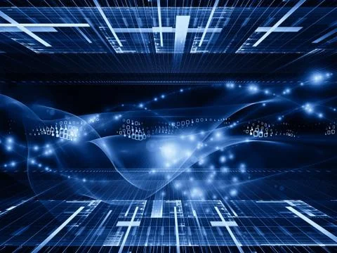 Paradigm of the Sine Wave Stock Illustration