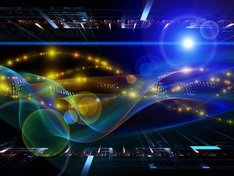 Paradigm of the Sine Wave 스톡 일러스트