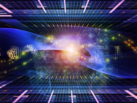 Paradigm of the Sine Wave Illustrazione stock