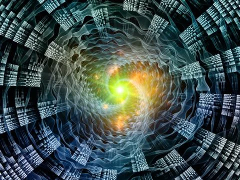 Paradigm of Space Geometry Illustrazione stock