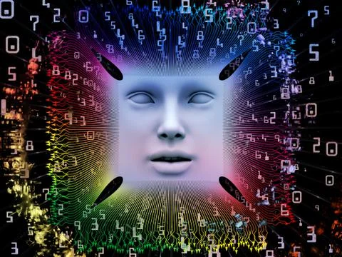 Paradigm of Super Human AI 스톡 일러스트