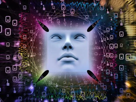 Paradigm of Super Human AI 스톡 일러스트