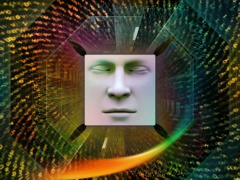 Paradigm of Super Human AI Stockillustratie