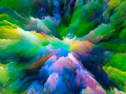 Paradigm of Surreal Paint Stock Illustration