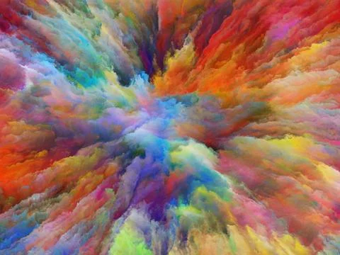 Paradigm of Surreal Paint Stock Illustration