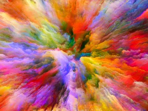 Paradigm of Surreal Paint Stock Illustration