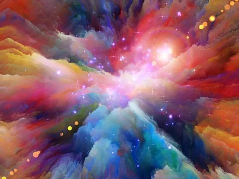 Paradigm of Surreal Paint Stock Illustration