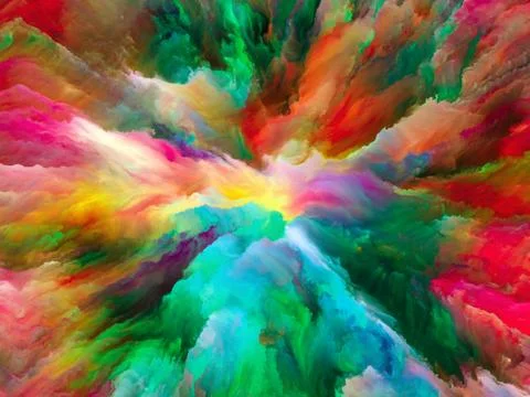 Paradigm of Surreal Paint Stock-Illustration