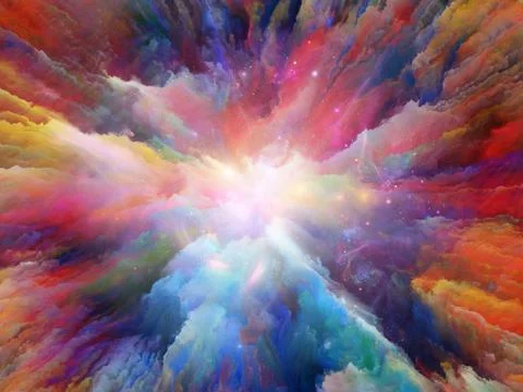 Paradigm of Surreal Paint Stock Illustration