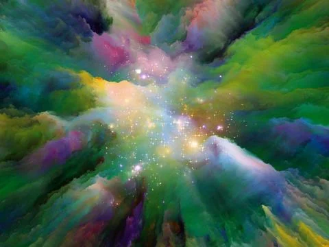Paradigm of Surreal Paint Stock Illustration
