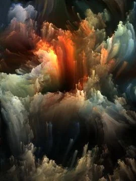 Paradigm of Virtual Canvas Stock Illustration