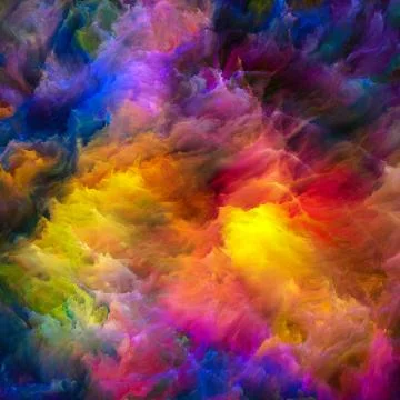 Paradigm of Virtual Canvas Illustrazione stock