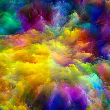 Paradigm of Virtual Canvas Illustrazione stock