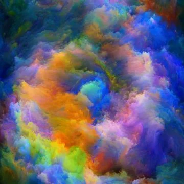 Paradigm of Virtual Canvas Illustrazione stock