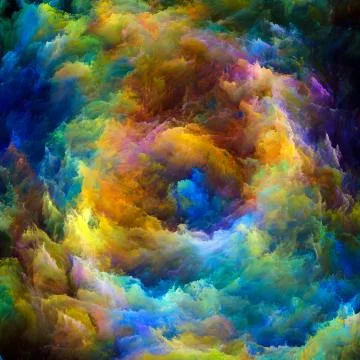 Paradigm of Virtual Canvas 스톡 일러스트