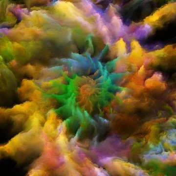 Paradigm of Virtual Canvas Illustrazione stock