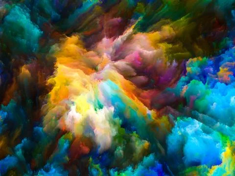 Paradigm of Virtual Canvas Stock Illustration