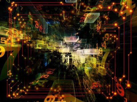 Paradigm of Virtual Space 스톡 일러스트