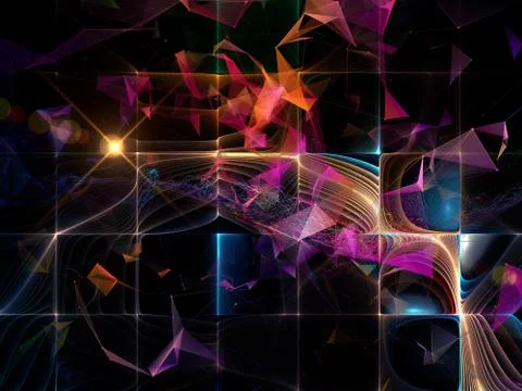 Paradigm of Virtual World Illustrazione stock