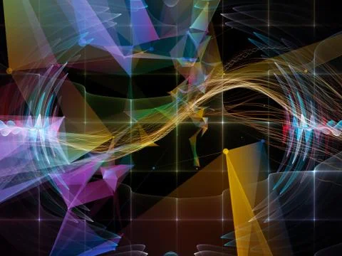 Paradigm of Virtual World Stock Illustration