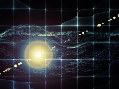 Paradigm of Virtual World Illustrazione stock