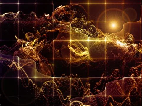 Paradigm of Virtual World Illustrazione stock