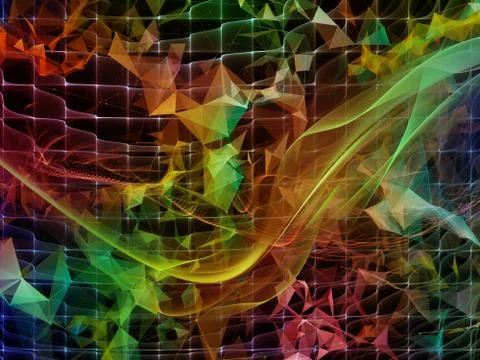 Paradigm of Virtual World Stock Illustration