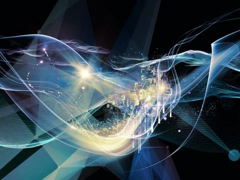 Paradigm of Virtual World Stockillustratie