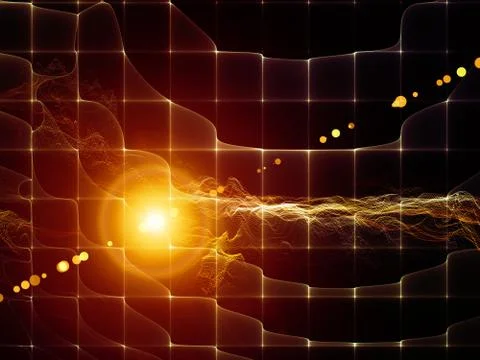 Paradigm of Virtual World Illustrazione stock