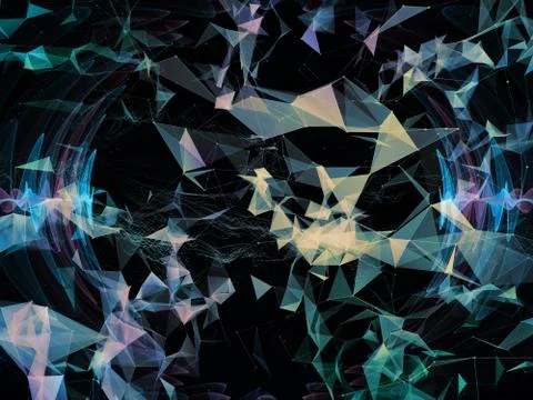 Paradigm of Virtual World Illustrazione stock