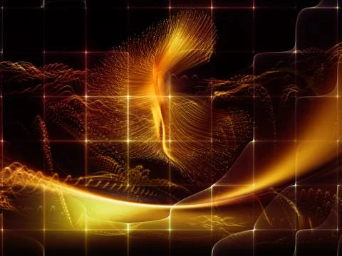 Paradigm of Virtual World Illustrazione stock