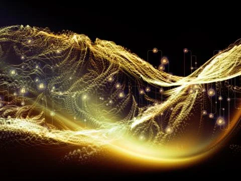 Paradigm of Virtual World Stock Illustration