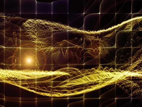 Paradigm of Virtual World Illustrazione stock