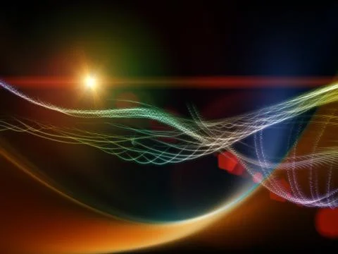 Paradigm of Virtual World Illustrazione stock