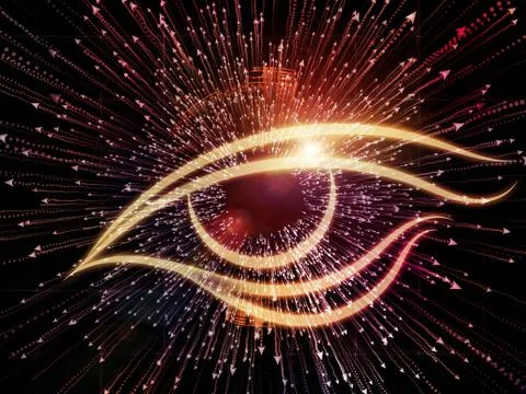 Paradigm of Visual Information Illustrazione stock