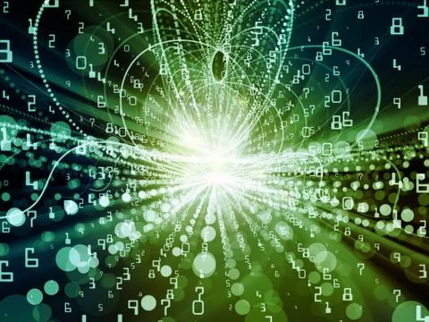 Paradigm of Wave Particle Illustrazione stock