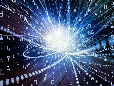 Paradigm of Wave Particle Illustrazione stock