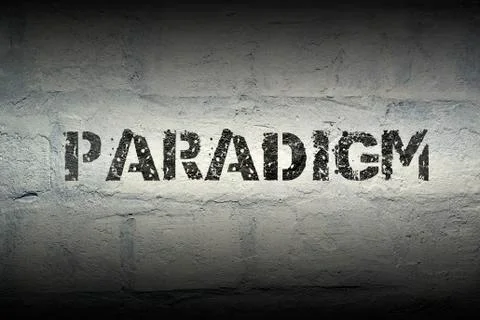 Paradigm word gr Illustrazione stock