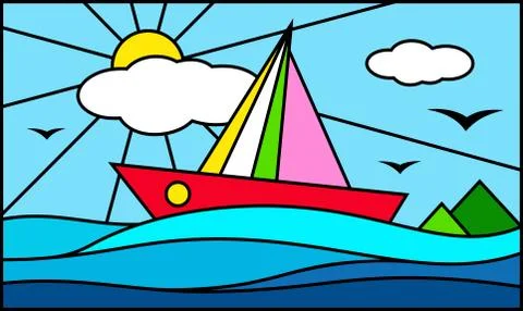 Paradise background Stockillustratie