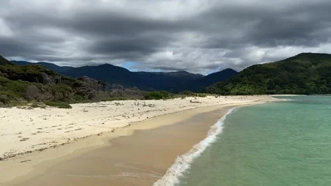 Paradise beach in Abel Tasman Stock Footage 343952329