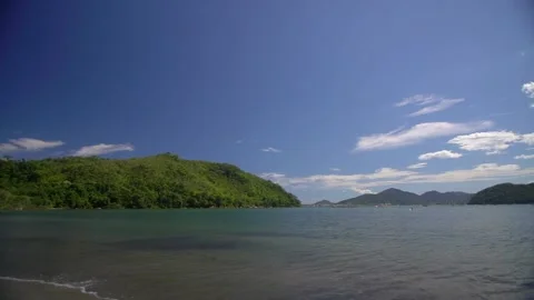 Paradise Beach at Atlantic Coast With Gorgeous Preserved Forest Stock Footage 130970853