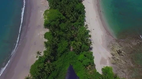Paradise Beach In Costa Rica Stock Footage