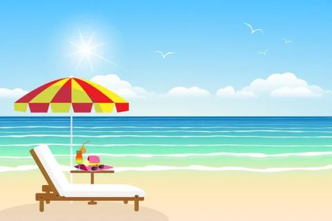 Paradise beach 스톡 일러스트
