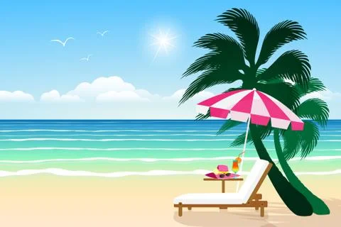 Paradise beach イラスト素材