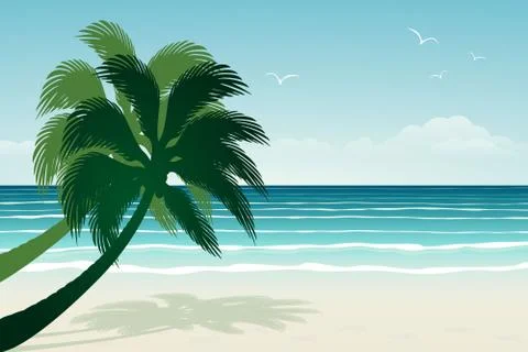 Paradise beach. イラスト素材